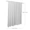 Bath Bliss Microfiber Soft Touch Dash Design Shower Curtain Liner